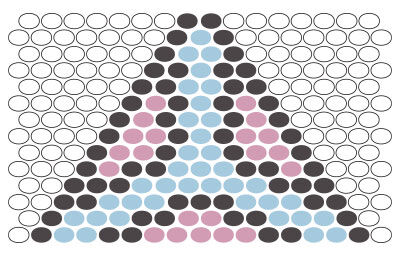 Top part of beading pattern